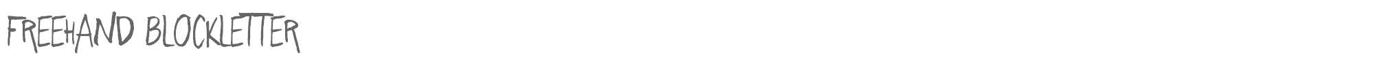 Freehand Blockletter Freehand Blockletter.ttf font preview